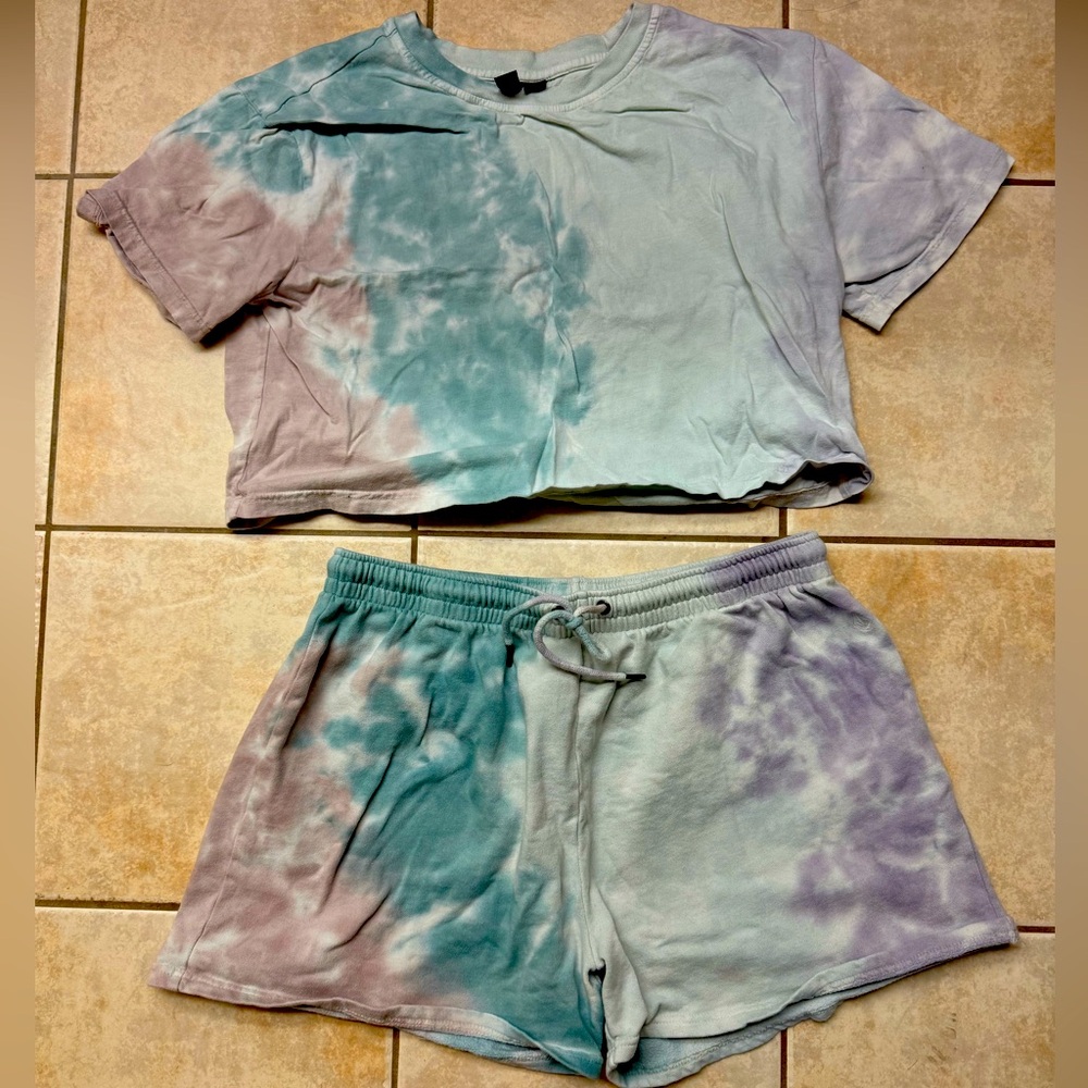 Volcom tie dye pajama set